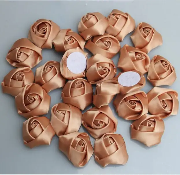 

100 шт./партия, атласные розы, 3,5 см