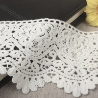 9cm thick high quality cotton lace embroidery soluble straight edge accessories diy craft materials hot sale