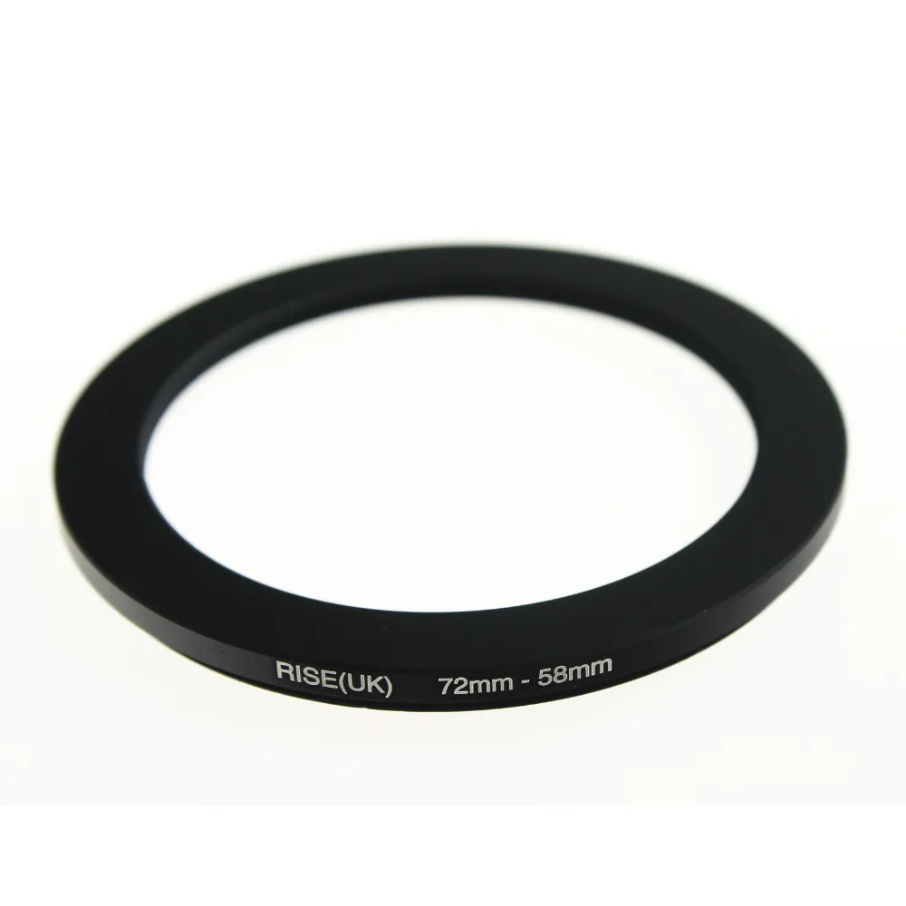Переходное кольцо фильтр RISE(UK) 72 58 мм черное|step down ring|step ringfilter adapter |