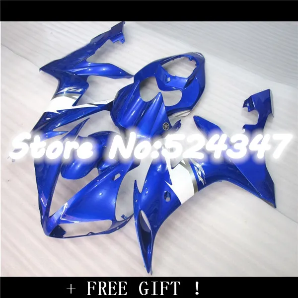 Nn-Custom наборы обтекателей краски для R1 2004 2005 YZF 04 05 06 YZF1000 синий черный обтекатель