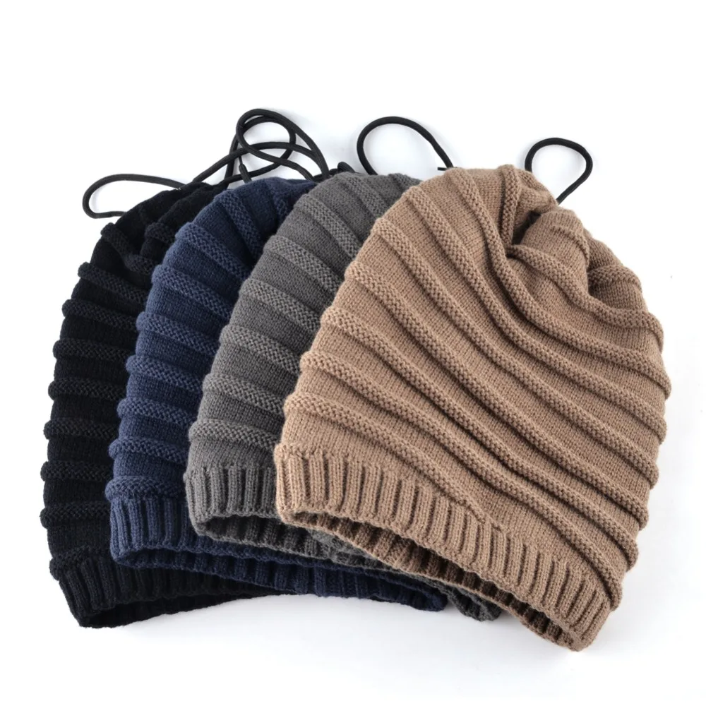 TQMSMY повседневные зимние шапки для мужчин вязаные шерстяные шапочки Теплые маски