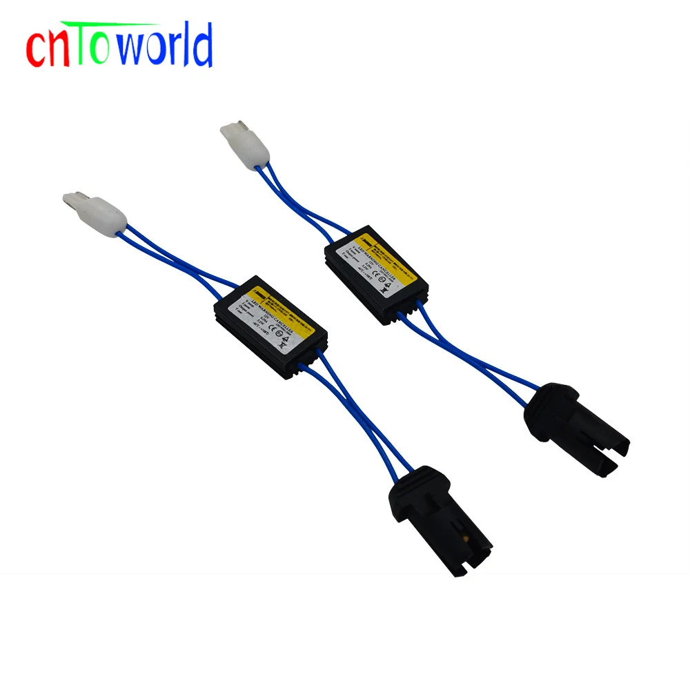 100pcs/lot 12V LED Warning Canceller Decoder 501 T10 W5W NO Canbus OCB Error Load Resistor | Автомобили и мотоциклы