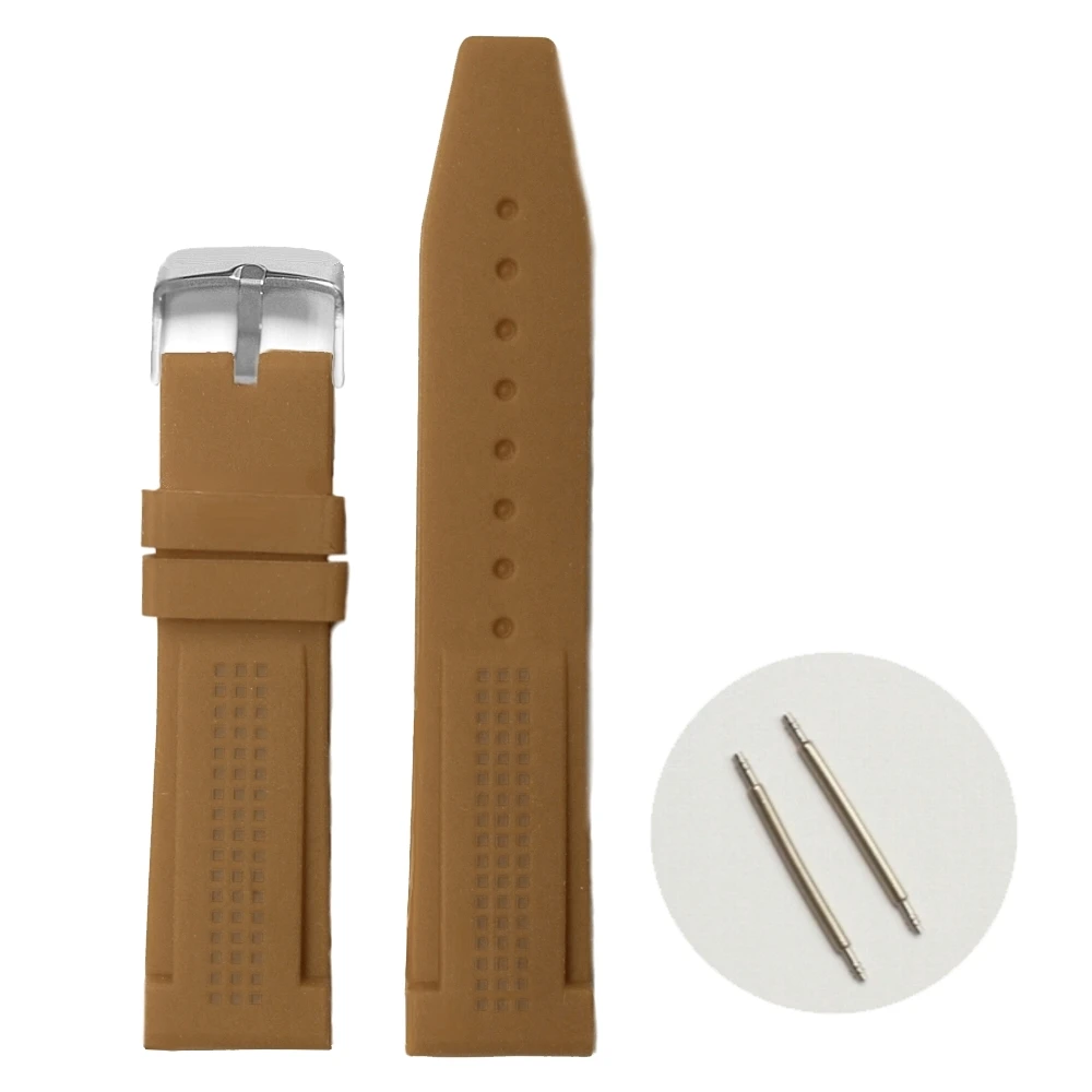 22 мм смарт кофе коричневый цвет силиконовые желе резиновые женские мужские часы