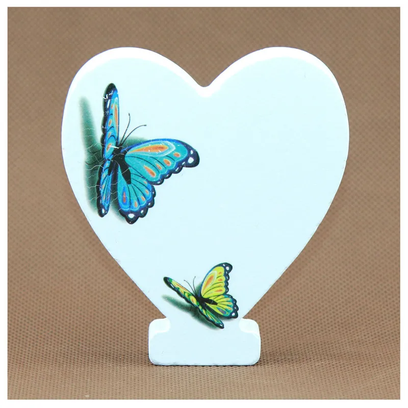 Heart 1 шт. 10X10 см деревянные буквы декоративные 3D бабочка алфавит слово дерево письмо имя дизайн искусство ремесла ручной работы свадьба DIY - Цвет: Heart