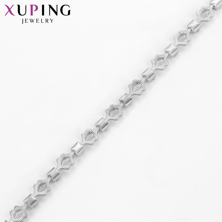 Xuping, модный элегантный браслет, ювелирные изделия, стразы, Экологичная медь, для женщин, подарок на Рождество, S80-75051