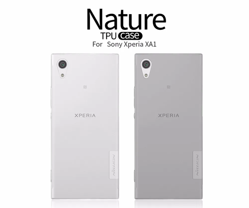Бесплатный подарок) для Sony Xperia xa1 чехол Nillkin Nature ультра тонкий прозрачный
