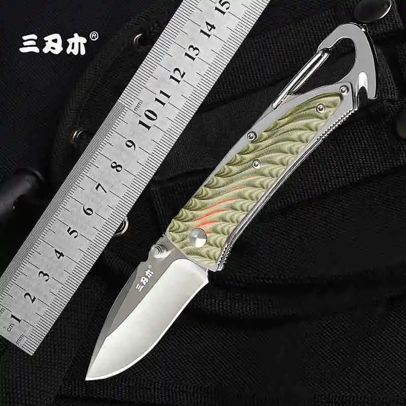 Sanrenmu 7053 карманный складной нож 12C27 Лезвие Открытый Многофункциональный Походный