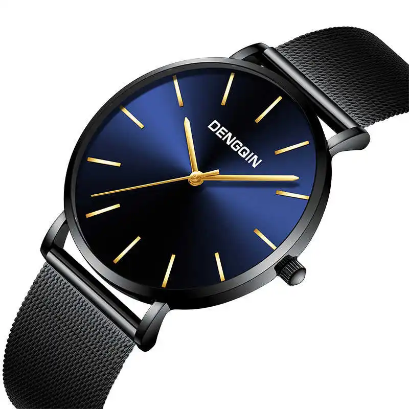 

Men Business Fashion Stainless Steel Band Military Sport Male Watch Top Brand Luxury Gifts Quartz Casual Watch Relogio Masculino