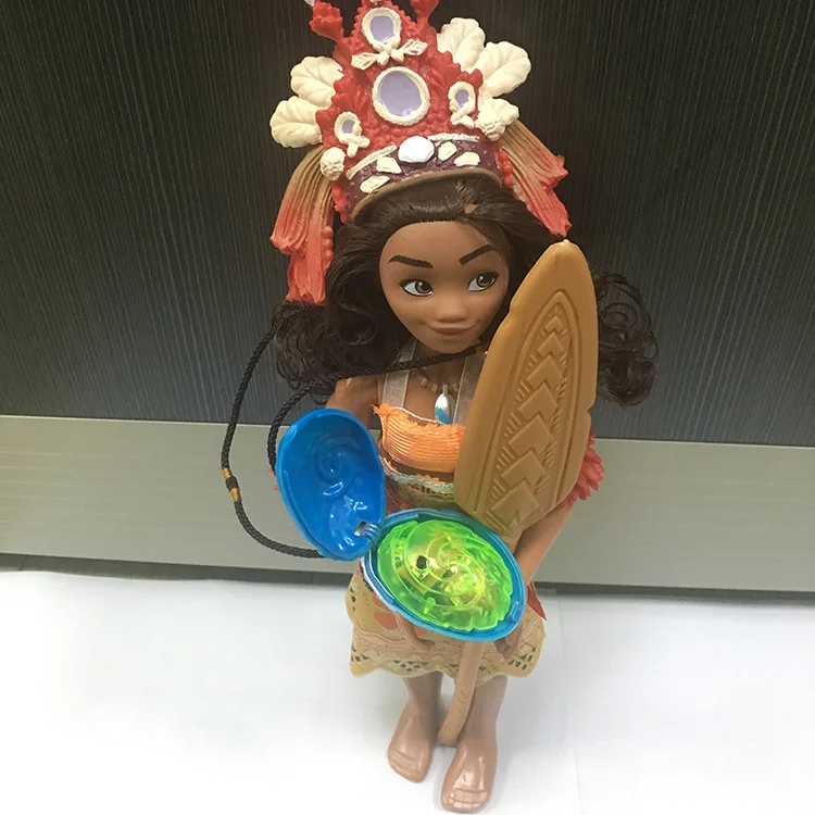 6 шт./компл. Disney около 30 см кукла Моана принцесса с подсветкой Музыкальная фигурка