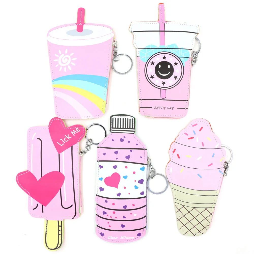 Женские кошельки и сумочки Aelicy с мультяшным рисунком милый кожаный чехол для