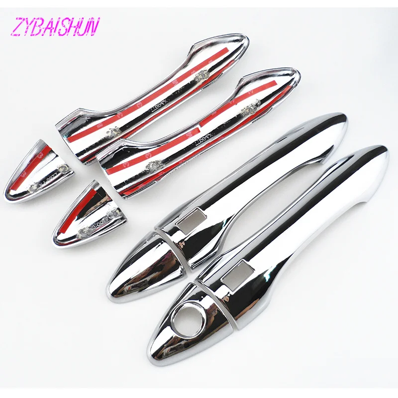 Хромированный для автомобиля ABS дверные ручки крышки крышка Стикеры Hyundai IX 35 ix35 2010