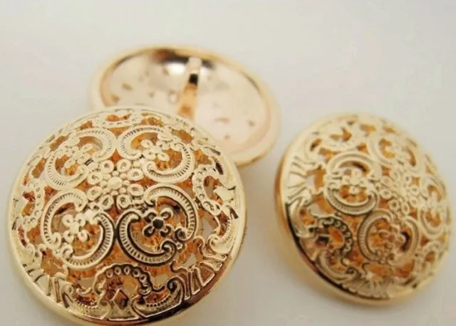 Бесплатная доставка 24 мм 75 шт./лот пуговицы из чистого металла цвета розового