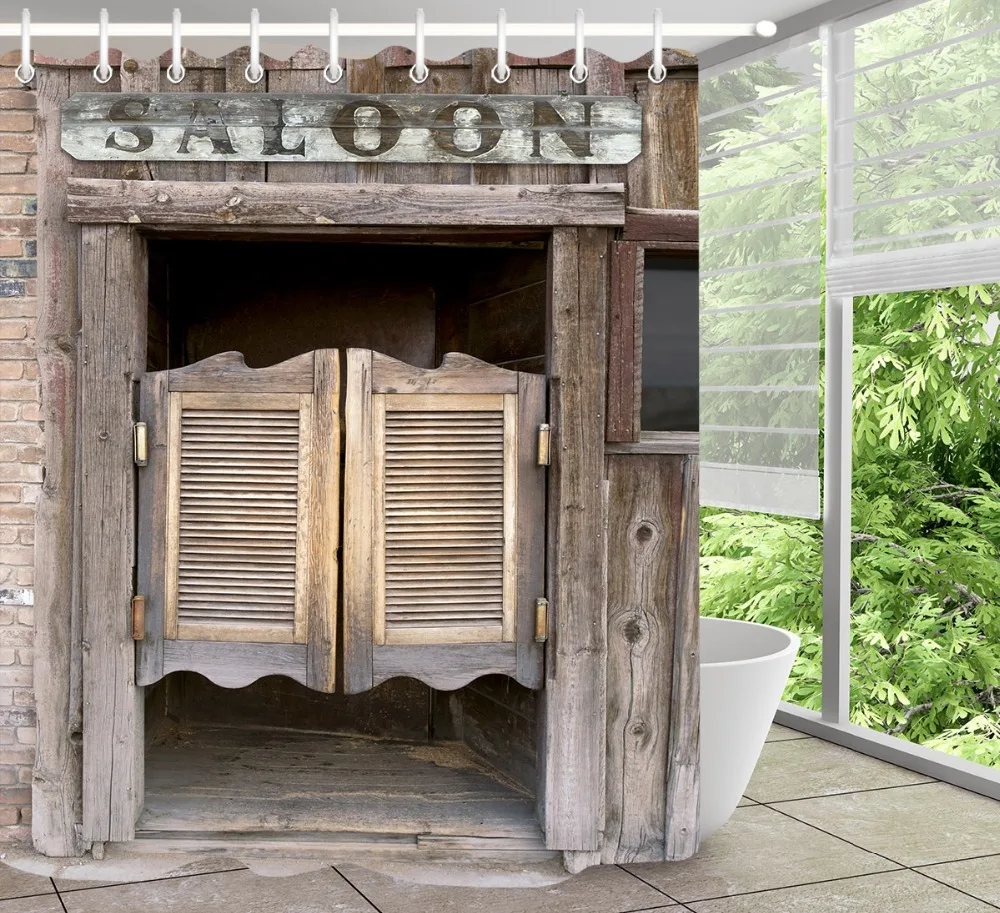 Светло-желтый Европейский пейзаж и архитектура занавески для душа экраны для ванной водонепроницаемый экологически чистый полиэстер ткань для ванной Декор - Цвет: Светло-желтый