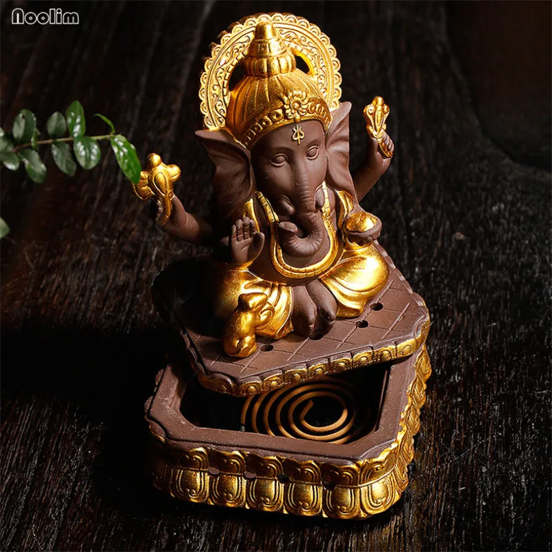 Креативная горелка для благовоний Ganesha индийская керамическая курильница с