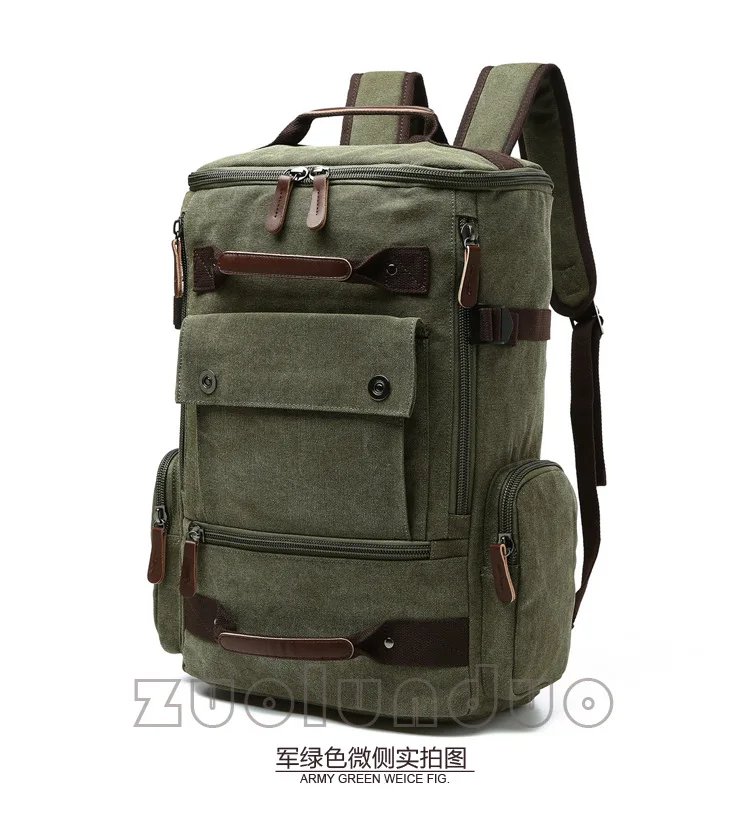 Большой холщовый рюкзак для мужчин Путешествия Back Pack Multifunctional сумка для женщин ноутбук школьные ранцы женский