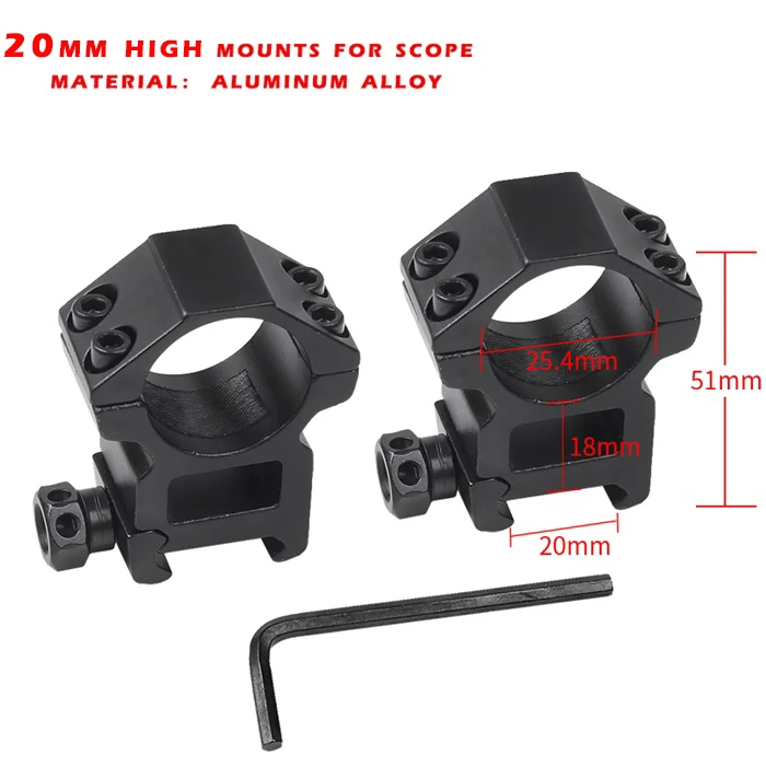 21mm high mounts T-Eagle R 4-16X44 SF тактический прицел AirRifle sniper охотничья Оптика прицел стрельба пистолет прицел охотничий Пистолет Аксессуары - Цвет: 21mm high mounts