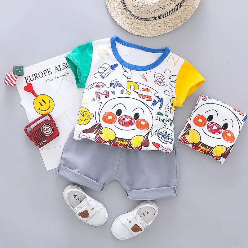 2019 Summer Toddler Infant Clothing Sets Baby Girls Boys Clothes Suits Superman T Shirt Shorts Kids Children Costume | Детская одежда и