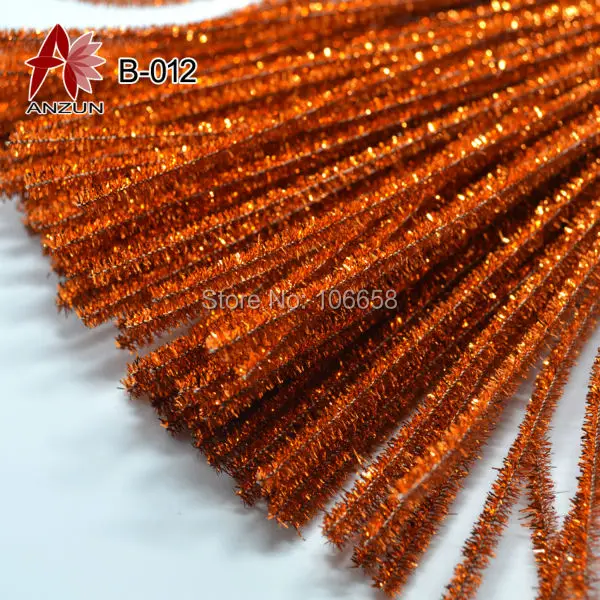 

100pcs 6mm x 300mm Chenille Stems DIY Christmas Decorations Christmas Tree Decoration Accessories Antique Copper
