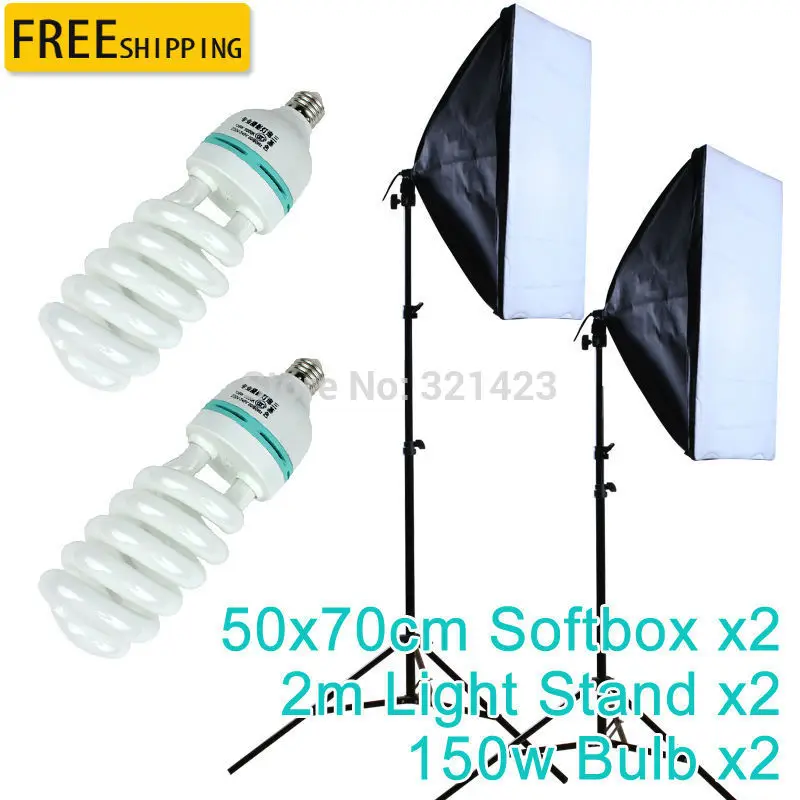 Софтбос для фотостудии 50*70 см 2 шт. рассеиватель фотографического освещения со
