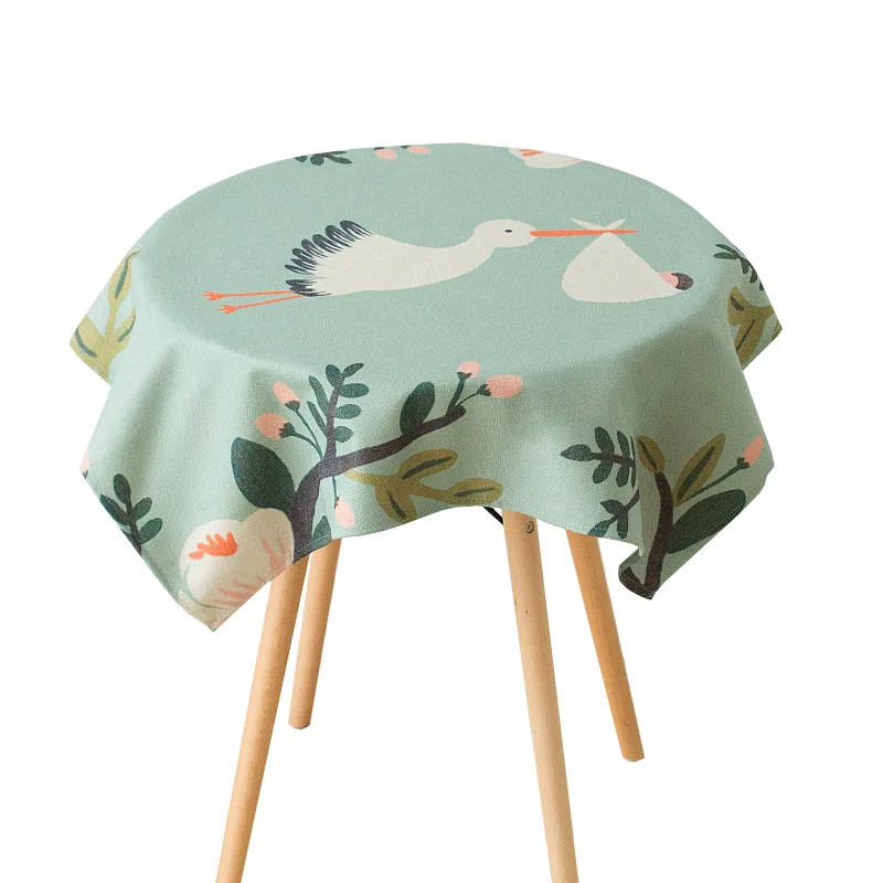 Свежие скатерти из хлопка и льна пасторальная ткань Пылезащитная маленький