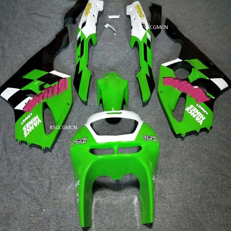 Белый/Зеленый обтекатель кузова мотоцикла для Kawasaki ZX 6R 1994 1995 1996 NINJA zx6r 94 97 ABS