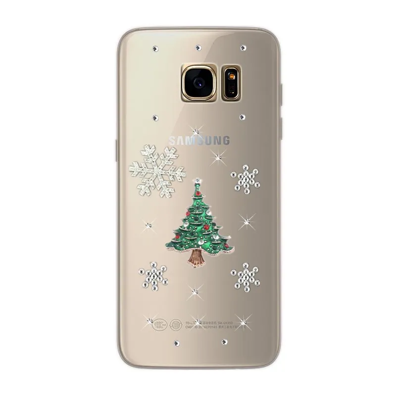 Чехол для Samsung Galaxy S6 edge Plus Прозрачная силиконовая задняя крышка с изображением