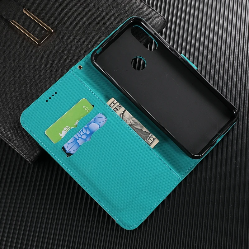 Роскошная вышитая кожаная сумка из ткани для huawei Y6 2019 чехол телефона деловая