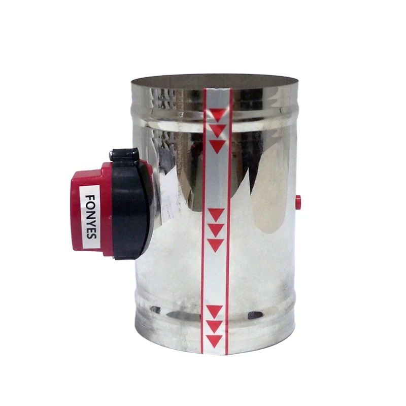 Вентиляционный клапан из нержавеющей стали диаметром 200 мм, электроприводный с мотором для 8-дюймовой вентиляционной трубы, 220 В, 24 В, 12 В.