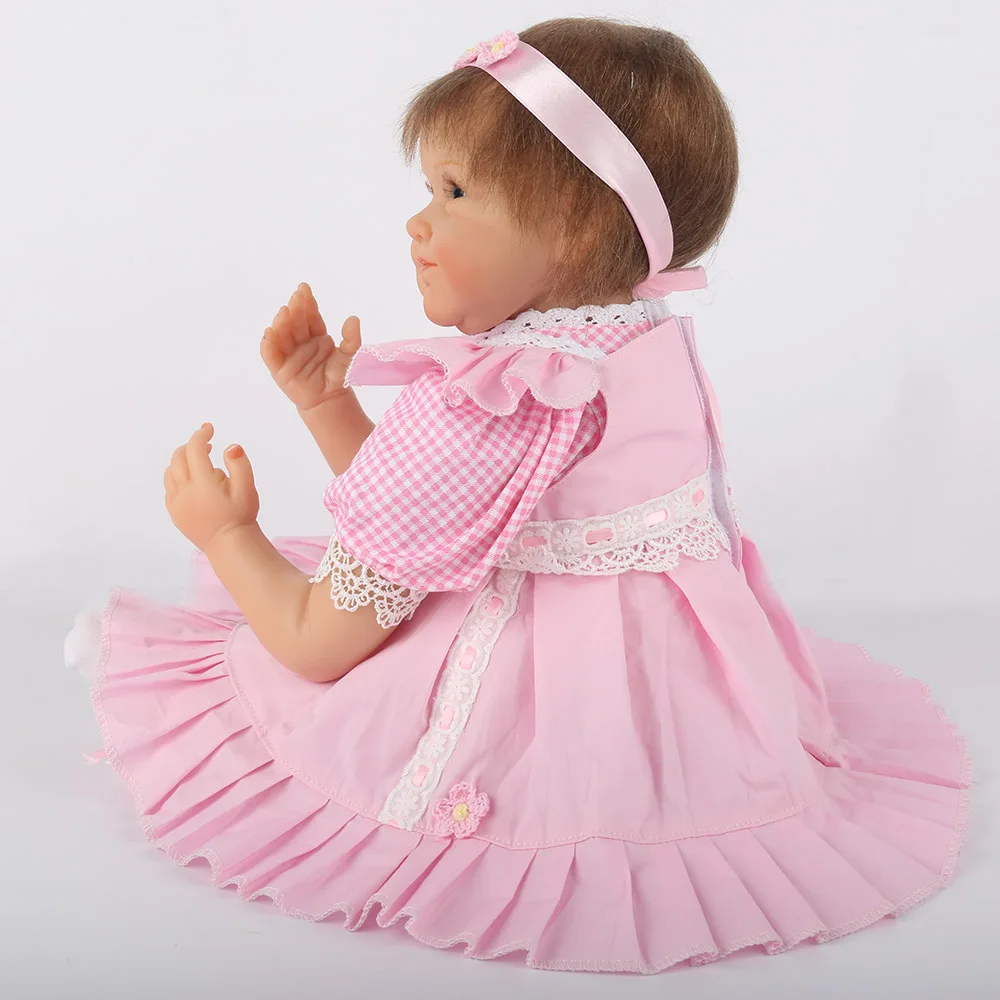 22 дюймов 55 см ручной работы силиконовые Reborn baby Soft Touch реалистичные куклы Младенцы