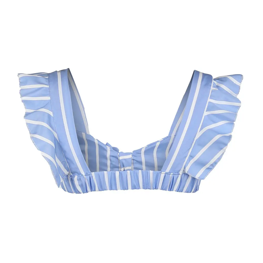Топ женский эластичный на завязках с бантом и оборками|beach tank|cami topsexy cami |