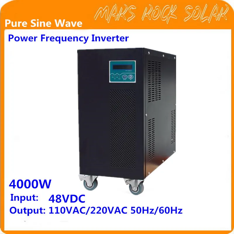 Инвертор с чистым синусоидальным излучением 4 кВт 96VDC 110/220VAC 50/60 Гц функцией
