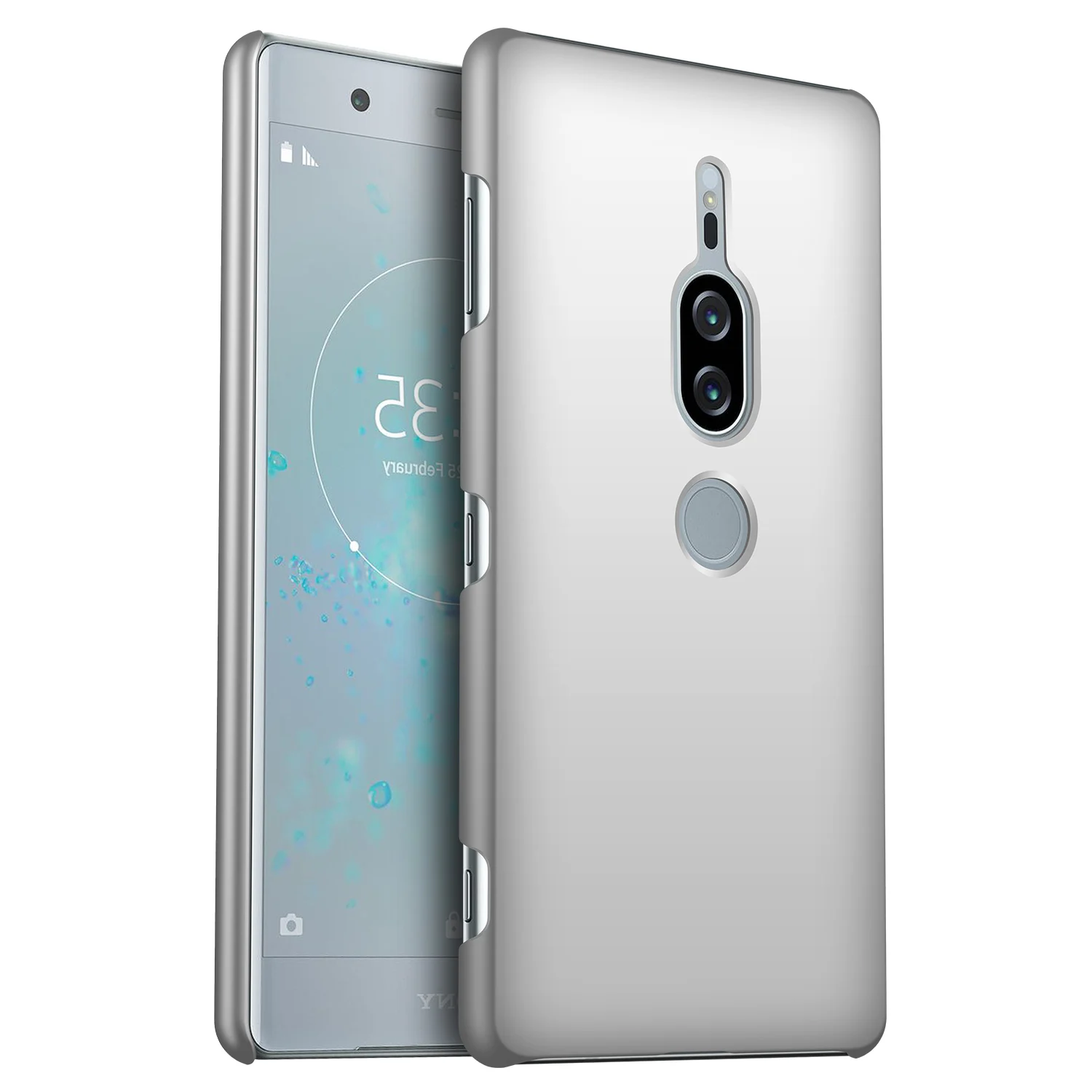 silver Для sony Xperia XZ2 Премиум чехол высокого качества Жесткий ПК Тонкий Матовый кожаный защитный чехол на заднюю панель для sony Xperia XZ 2 Premium - Цвет: silver