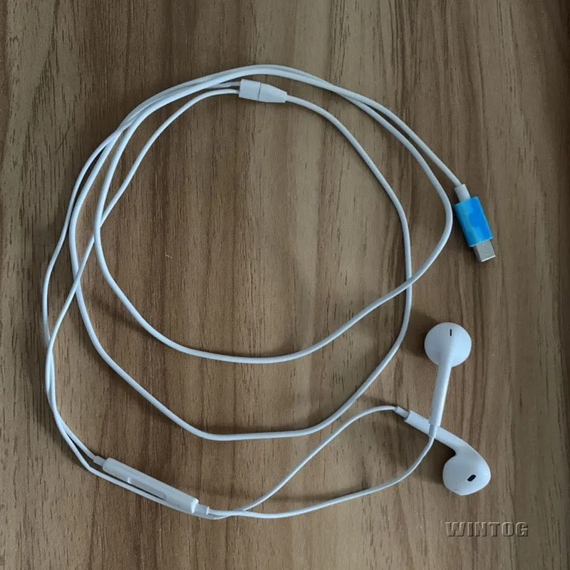 100 шт. высококачественные наушники type C 1,2 м белого цвета для samsung S10 S10e S10 Plus для смартфонов huawei, DHL