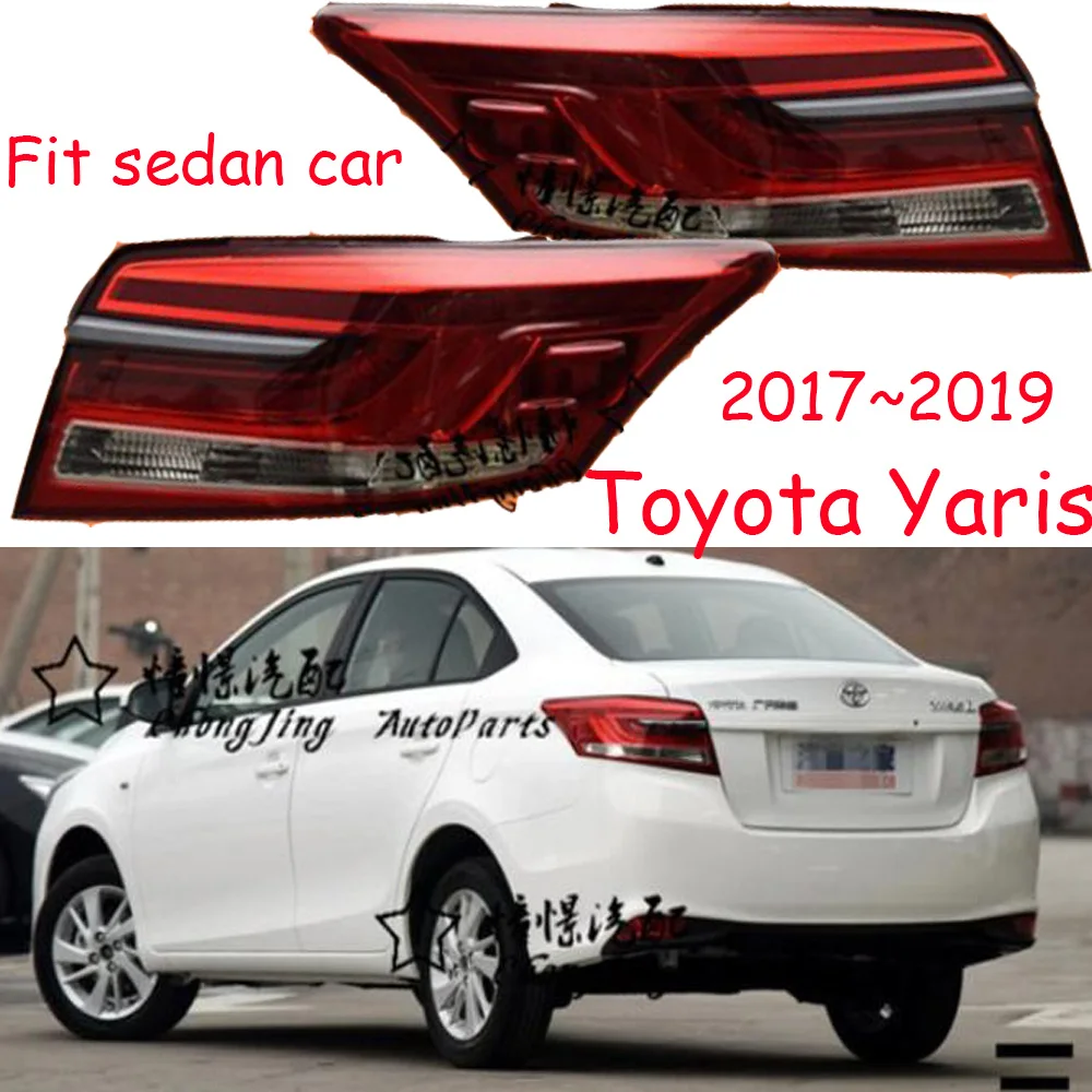 Подходит для автомобиля Sedan 1 шт. задний фонарь yaris 2017 ~ 2019 светодиодный DRL + тормоз