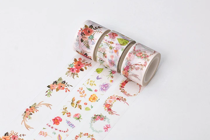 Сумерки Декоративный скотч с принтом цветок украшение из колец сиреневого