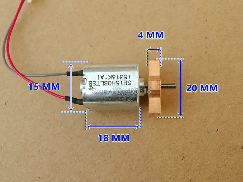 

3 шт., высокоточный квадратный микровибромотор 15x15 мм