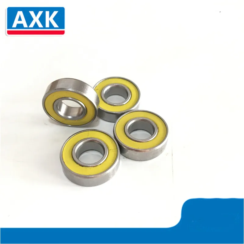 10 шт 15x21x4 61702 2RS ABEC3 15X21X4 мм желтые резиновые 6702 модель несущий двигатель