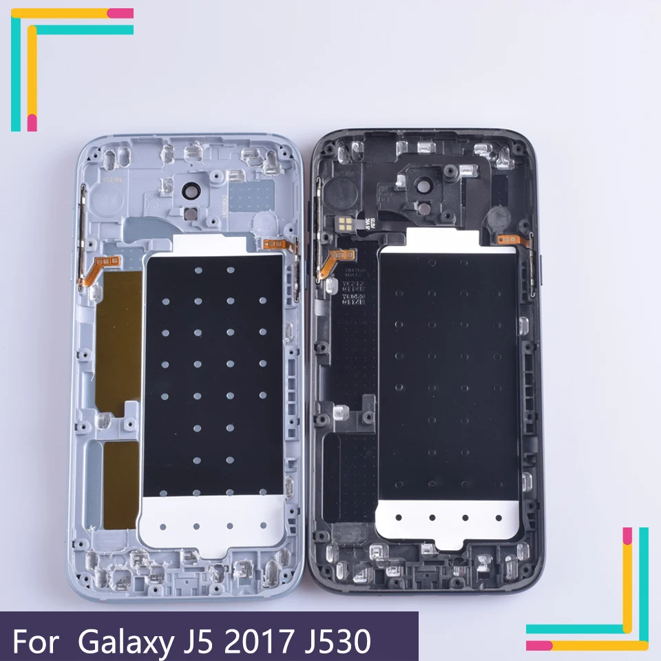 10 шт./лот для Samsung Galaxy J5 2017 j530 J530F SM корпус крышка батареи задняя чехол Задняя Дверь