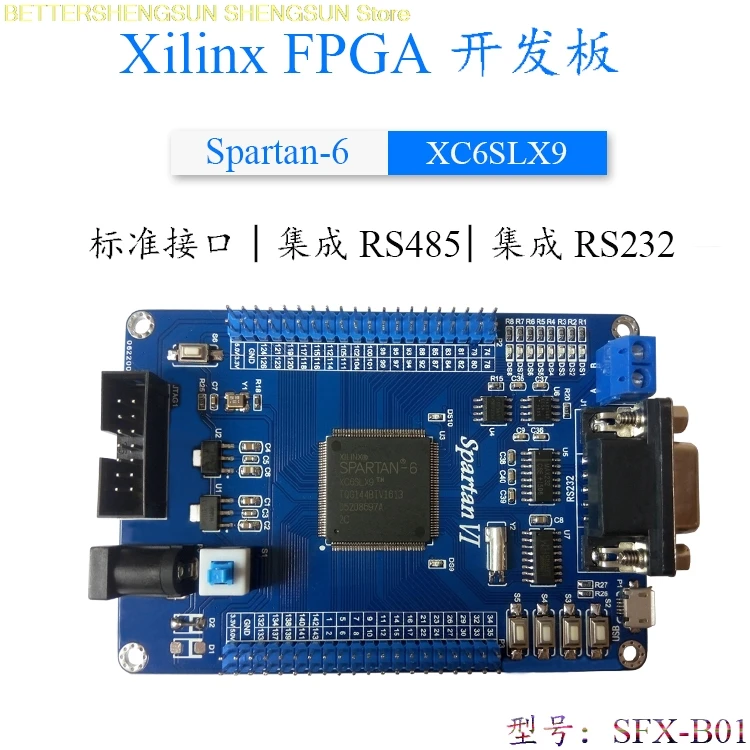 Макетная плата XILINX Spartan6 XC6SLX9 для сигнала FPGA RS485 с USB|Датчик ABS| |