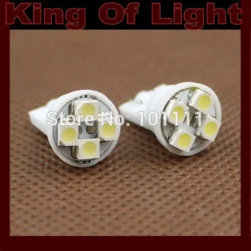 20X авто светодиодный 194 W5W 4SMD T10 4 smd 3528 клиновидный светильник лампа белый синий