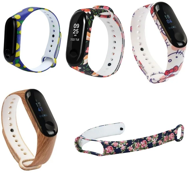 10 шт. умный Браслет для Xiaomi mi Band 4 ремешок на запястье ТПУ силиконовый band 3 ремни Xiao