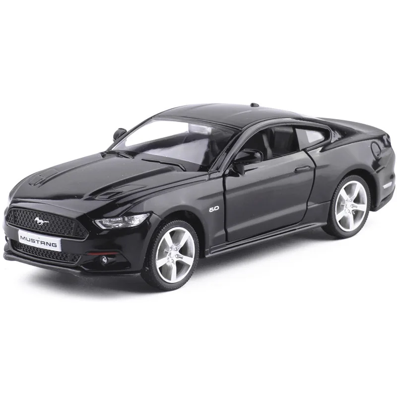 Высокая моделирования суперкар 1:36 Масштаб сплава задерживаете Ford Mustang GT автомобили Коллекция Металл Модель игрушки - Цвет: Black