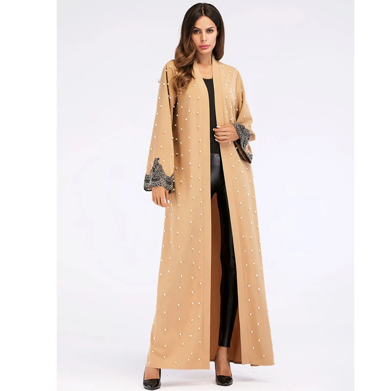 Кафтан мусульманский Abaya халат Дубай кимоно кардиган хиджаб платье Абая для