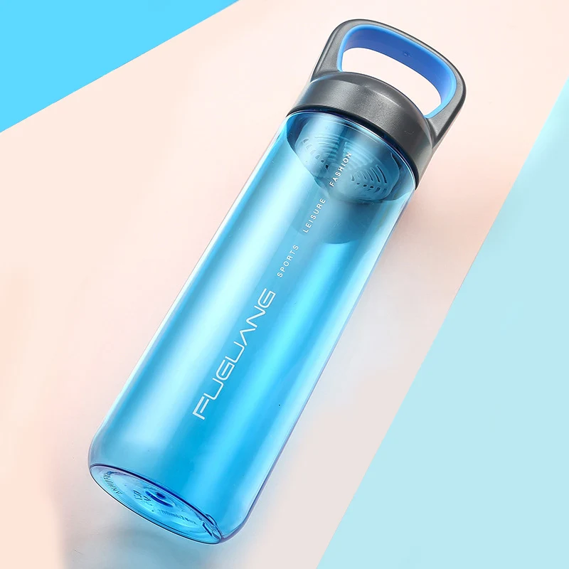 700ml 4 Candy Color Transparent handgrip food grade plastic sports hiking portable tea infuser water bottle | Дом и сад