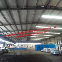 Modern Steel Structural Plant Warehouse For Pesticide Factory With Insulation Sandwich Roof & Wall System In Africa