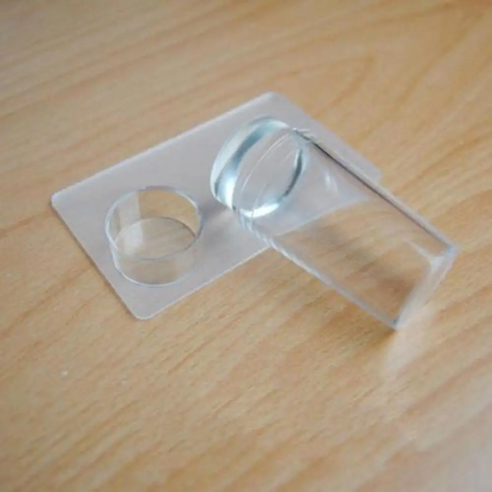 Прозрачные силиконовые штамповки для ногтей скребок набор инструментов