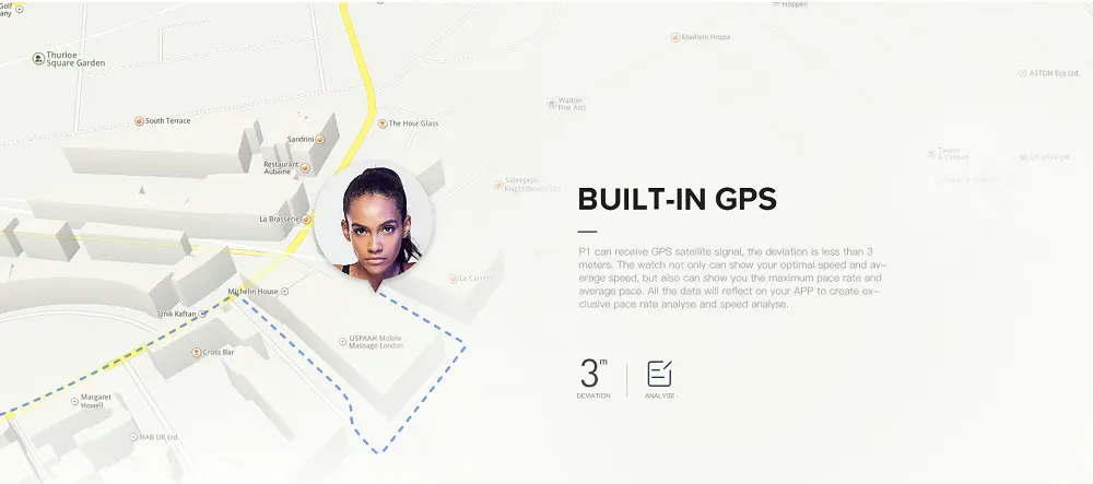 IWOWNfit iwown P1 умные часы для мужчин, пульсометр, gps, IP68, Водонепроницаемая спортивная одежда, Смарт-часы, ремешок для длительного ожидания, мужские Смарт-часы