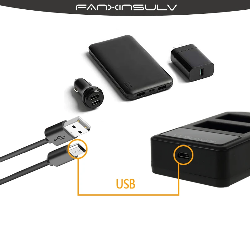 Зарядное устройство для камеры с ЖК-дисплеем двумя USB-портами Canon EOS 1100D 1200D 1300D 1500D