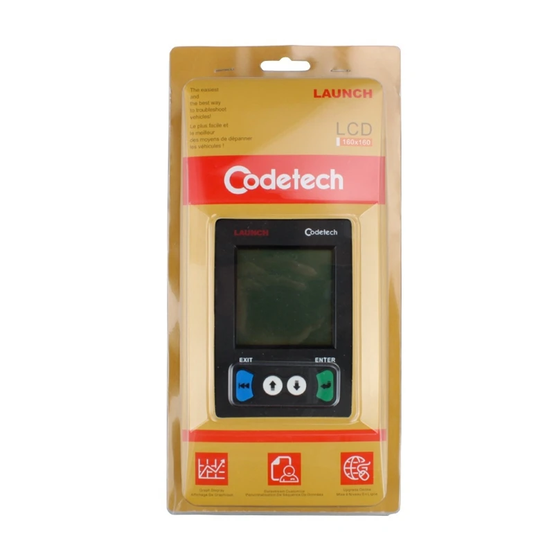 Флэш-Продажи codetech Oringinal автомобилей сканер launch x431 OBDII code reader creader v дешевле чем vi