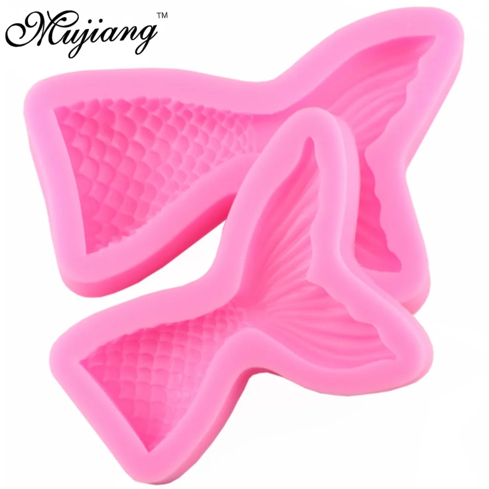 Mujiang силиконовая форма в виде хвоста русалки декоративные инструменты для кухни